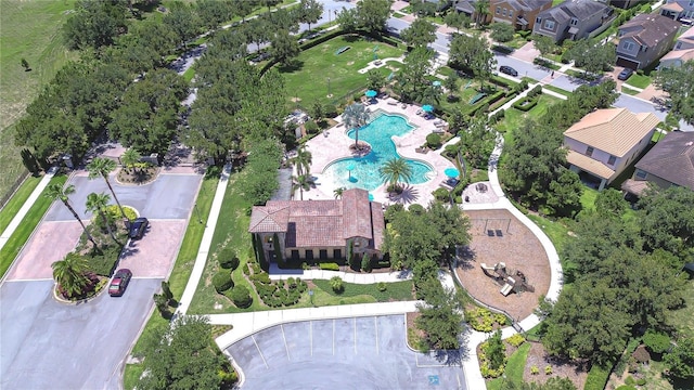 828 Terra Vista St, Brandon, FL 33511 - drone / aerial view of a pool