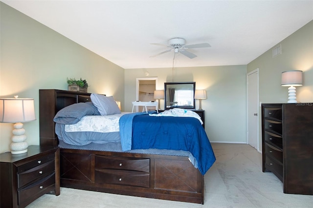 4775 Cove Cir Unit 803, Saint Petersburg, FL 33708 - carpeted bedroom featuring a ceiling fan