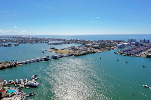 4775 Cove Cir Unit 803, Saint Petersburg, FL 33708 - view of urban area with a large body of water and a notable bridge