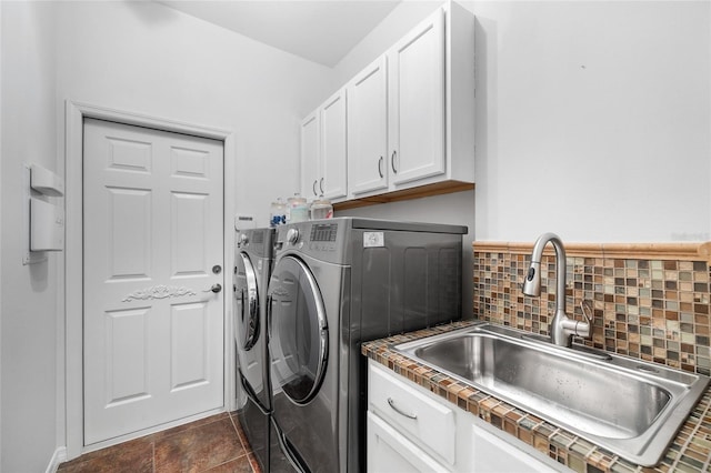 12830 24th Street Cir E, Parrish, FL 34219 - washroom with washer and dryer and cabinet space