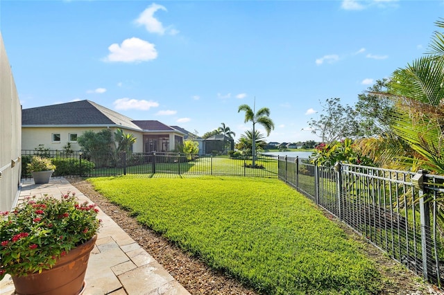 12830 24th Street Cir E, Parrish, FL 34219 - fenced backyard with a water view and a patio
