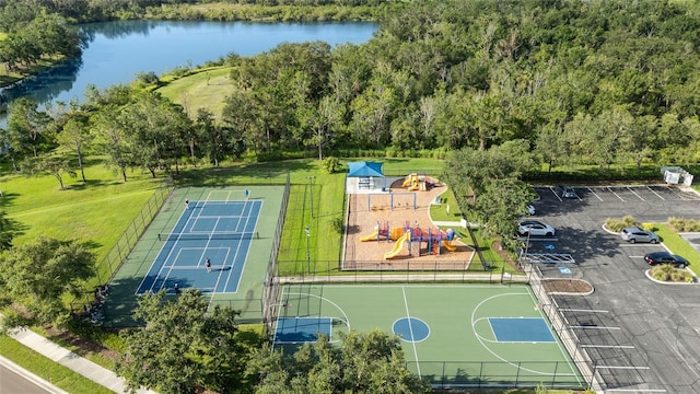 12830 24th Street Cir E, Parrish, FL 34219 - aerial view of a nearby body of water and a heavily wooded area