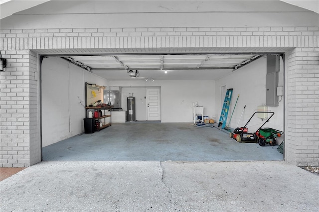 3721 Casaba Loop, Valrico, FL 33596 - garage with a garage door opener, electric panel, and water heater