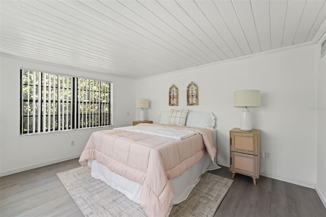 2708 W Bird St, Tampa, FL 33614 - bedroom with wood finished floors and wood ceiling