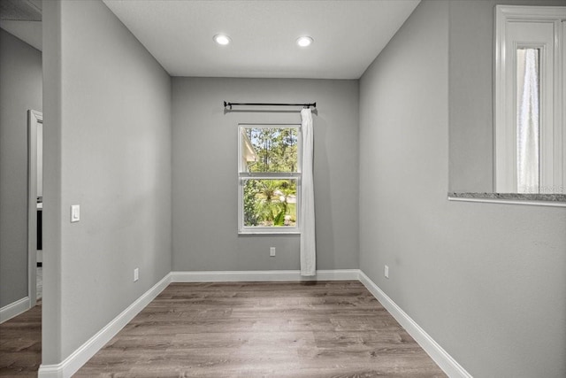 5352 W Corral Pl, Beverly Hills, FL 34465 - unfurnished room with wood finished floors and recessed lighting