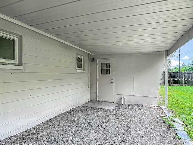 6632 Sierra Ter, New Port Richey, FL 34652 - view of patio / terrace with a carport