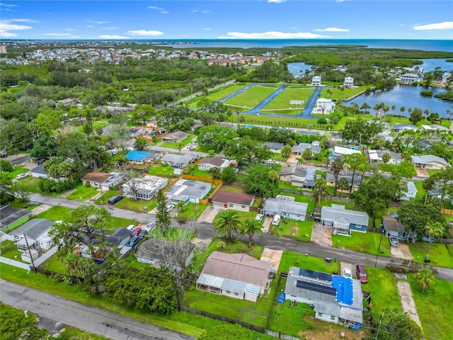 6632 Sierra Ter, New Port Richey, FL 34652 - aerial view of property and surrounding area with a nearby body of water and nearby suburban area