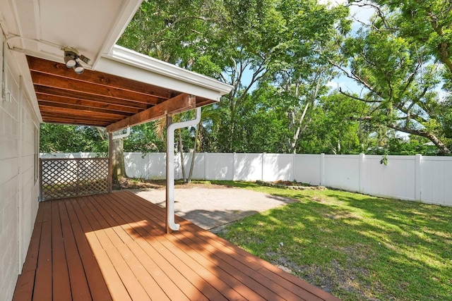 11779 82nd Ter, Seminole, FL 33772 - deck featuring a fenced backyard and a patio area