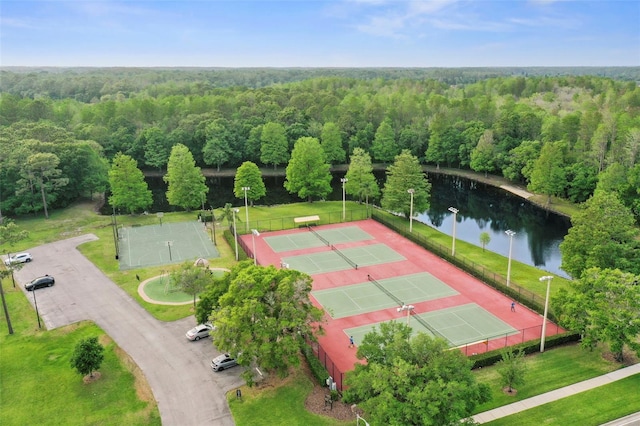 4948 Ridgemoor Cir, Palm Harbor, FL 34685 - aerial view of a heavily wooded area and a large body of water