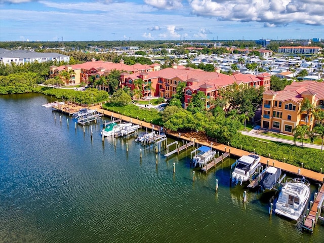 2733 Via Cipriani Unit 830B, Clearwater, FL 33764 - bird's eye view of a nearby body of water and a marina