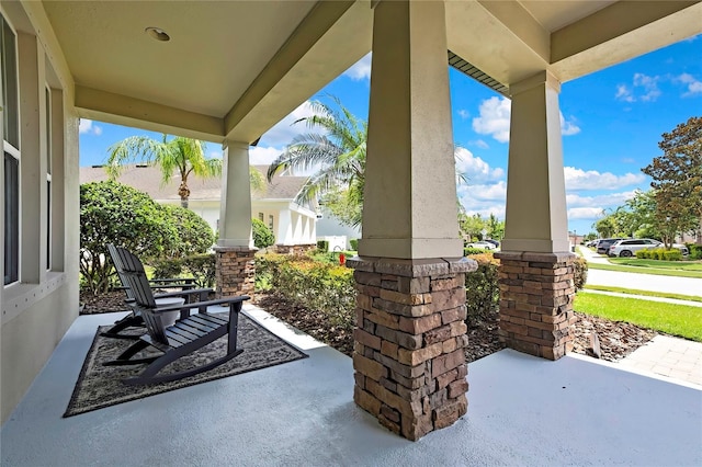 1669 Feather Grass Loop, Lutz, FL 33558 - view of covered porch