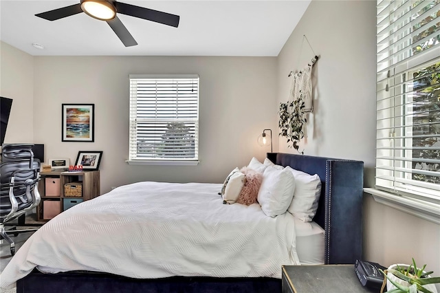 1669 Feather Grass Loop, Lutz, FL 33558 - bedroom featuring an office area and ceiling fan