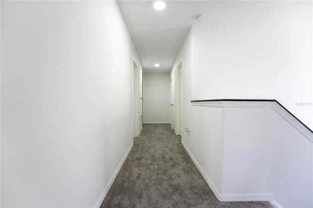 9110 Lantern Oak Way, Land O Lakes, FL 34638 - corridor featuring recessed lighting and carpet