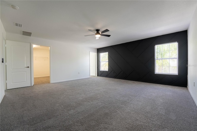 9110 Lantern Oak Way, Land O Lakes, FL 34638 - empty room featuring a ceiling fan, carpet floors, and a smoke detector