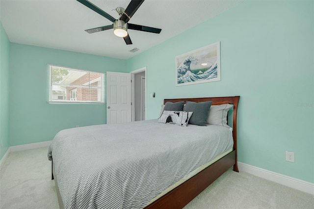 505 Broxburn Ave, Temple Terrace, FL 33617 - bedroom featuring carpet floors and ceiling fan