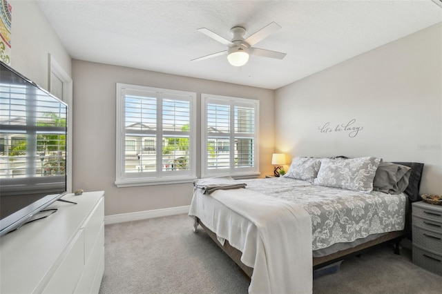 11519 Crowned Sparrow Ln, Tampa, FL 33626 - carpeted bedroom featuring baseboards and a ceiling fan