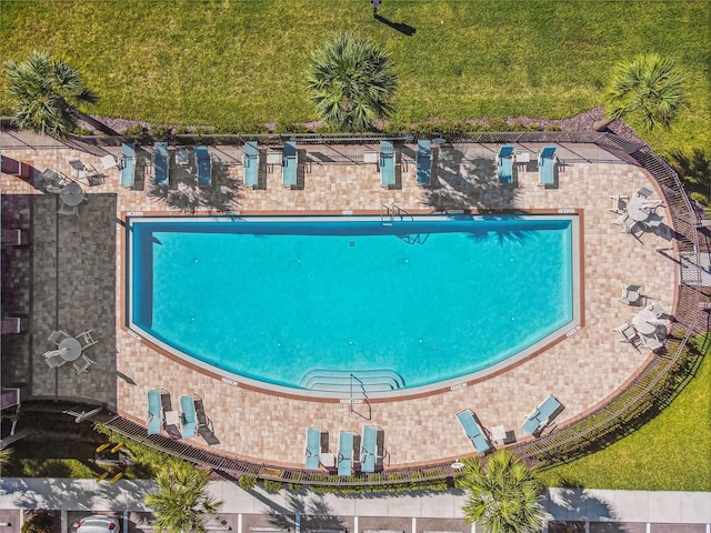 11519 Crowned Sparrow Ln, Tampa, FL 33626 - drone / aerial view of a pool area