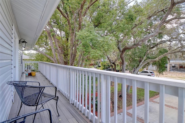 408 Georgia Ave, Crystal Beach, FL 34681 - view of wooden terrace