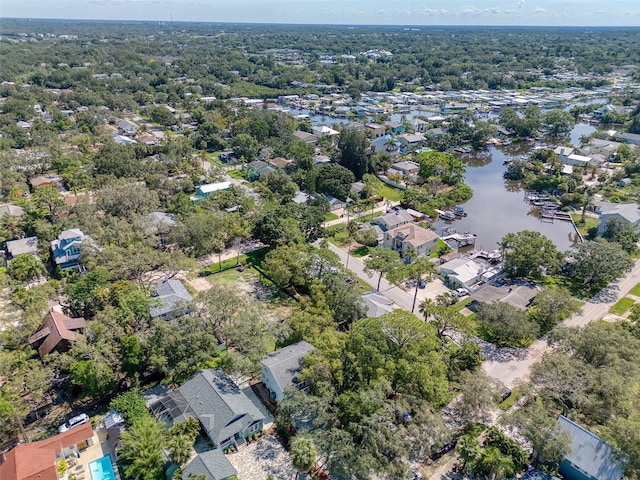 408 Georgia Ave, Crystal Beach, FL 34681 - aerial view of property and surrounding area with a nearby body of water and nearby suburban area