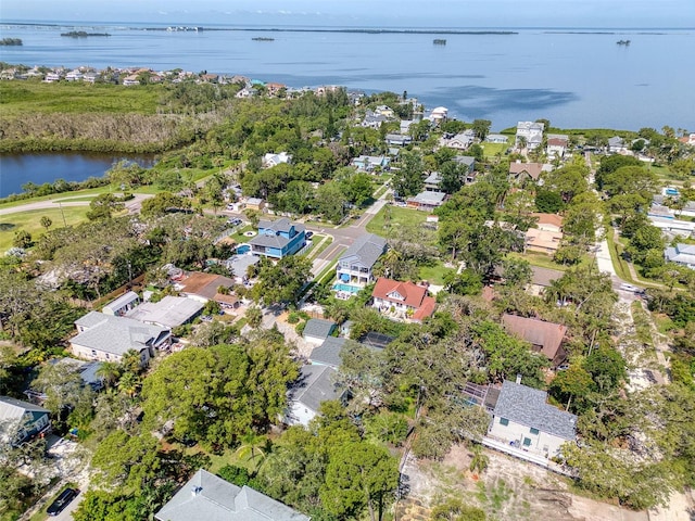 408 Georgia Ave, Crystal Beach, FL 34681 - aerial view of property and surrounding area with a nearby body of water and nearby suburban area