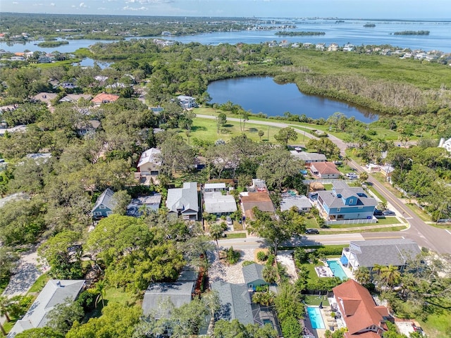 408 Georgia Ave, Crystal Beach, FL 34681 - view of property location with a large body of water and nearby suburban area