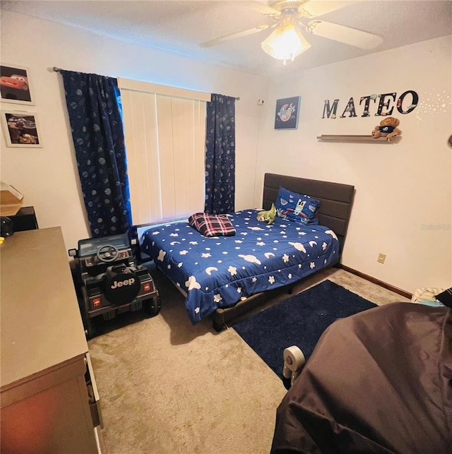 35140 Whispering Oaks Blvd, Dade City, FL 33523 - carpeted bedroom featuring ceiling fan