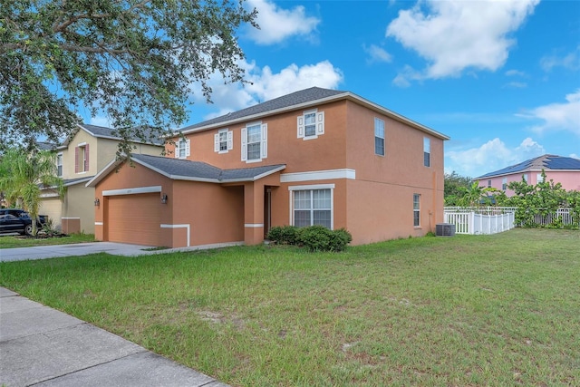 10523 Boyette Creek Blvd, Riverview, FL 33569 - traditional-style home with stucco siding, concrete driveway, and a garage