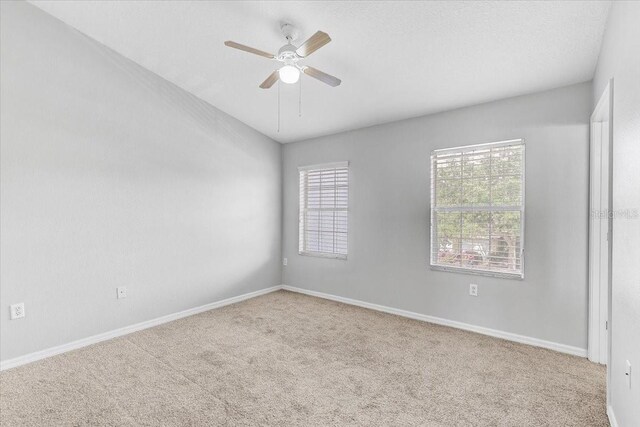 9907 Carlsdale Dr, Riverview, FL 33578 - spare room with a ceiling fan and carpet flooring