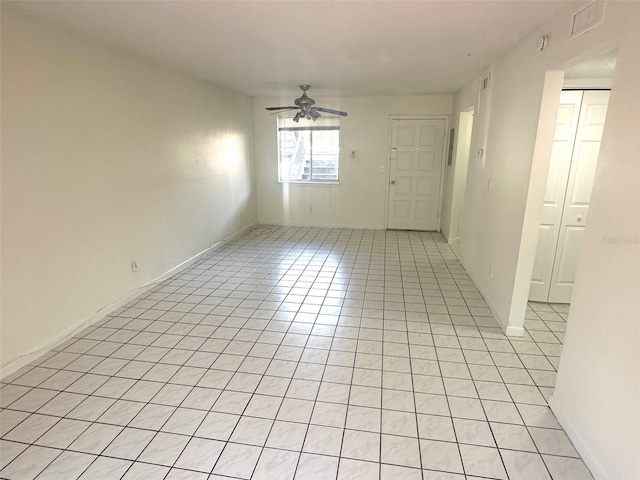 6342 Newtown Cir Unit A4, Tampa, FL 33615 - unfurnished room with light tile patterned flooring and a ceiling fan