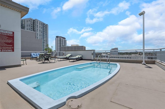 1108 N Franklin St Unit 602, Tampa, FL 33602 - view of pool with a patio