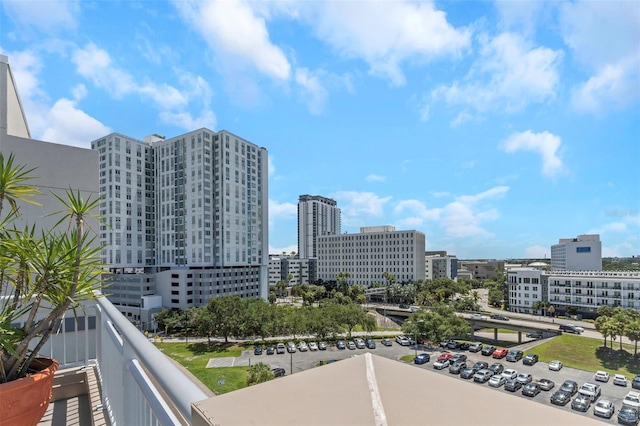 1108 N Franklin St Unit 602, Tampa, FL 33602 - balcony with a city view