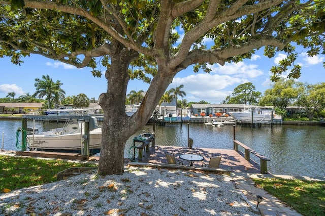 336 Westwinds Cir, Palm Harbor, FL 34683 - dock area with a water view