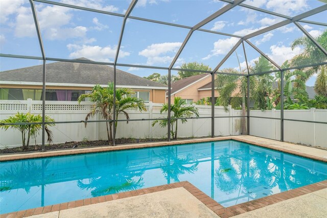12721 Avelar Creek Dr, Riverview, FL 33578 - view of pool with a lanai