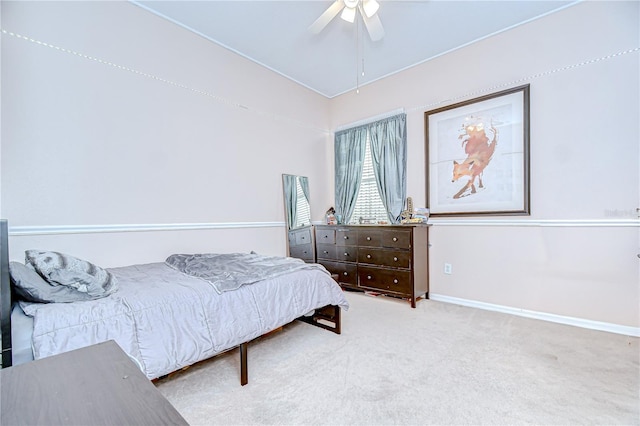 19307 Wind Dancer St, Lutz, FL 33558 - carpeted bedroom with a ceiling fan and baseboards