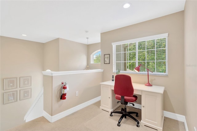 886 Suffolk Pl, Davenport, FL 33896 - office with light carpet and recessed lighting