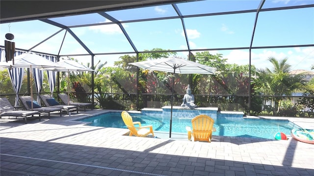 4957 Seafoam Trl, Bradenton, FL 34211 - swimming pool featuring a patio area and a lanai