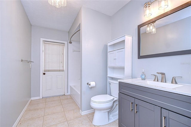 512 Pinewalk Dr, Brandon, FL 33510 - full bath featuring vanity, tile patterned floors, and shower / bath combination