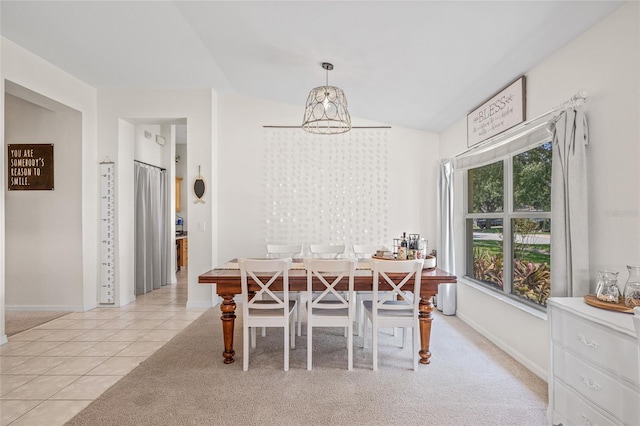 11830 Autumn Creek Dr, Riverview, FL 33569 - dining space with light tile patterned floors and a chandelier