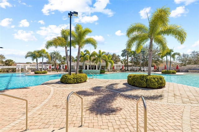 11830 Autumn Creek Dr, Riverview, FL 33569 - community pool featuring a patio