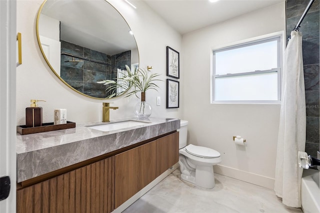 3197 Walnut St NE, Saint Petersburg, FL 33704 - full bathroom featuring vanity and shower / bath combo with shower curtain