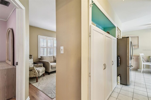 12400 Park Blvd Unit 519, Seminole, FL 33772 - hall with light tile patterned floors