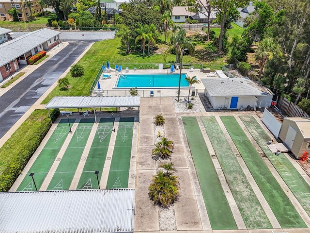 12400 Park Blvd Unit 519, Seminole, FL 33772 - aerial view of a pool area