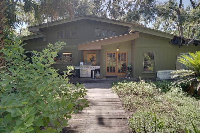 6924 Valrie Ln, Riverview, FL 33569 - rear view of property with a deck
