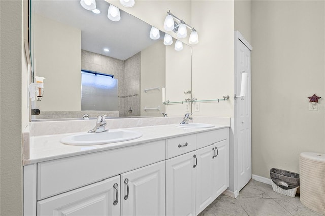 15420 27th Ct E, Parrish, FL 34219 - full bathroom with double vanity and tiled shower