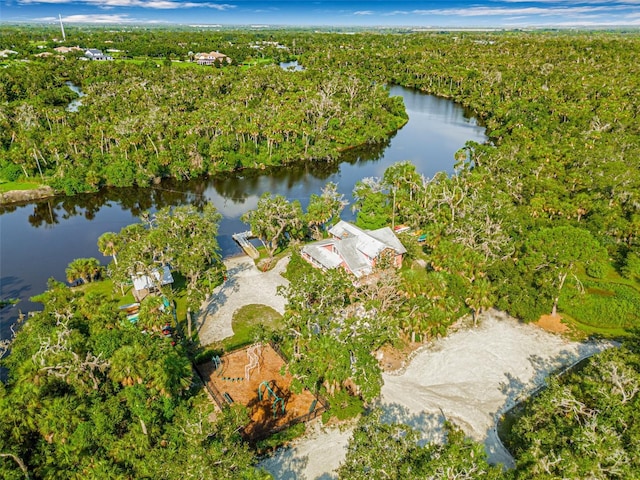 15420 27th Ct E, Parrish, FL 34219 - aerial overview of property's location with a large body of water and a forest