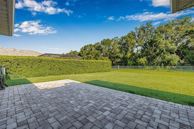15420 27th Ct E, Parrish, FL 34219 - fenced backyard with a patio