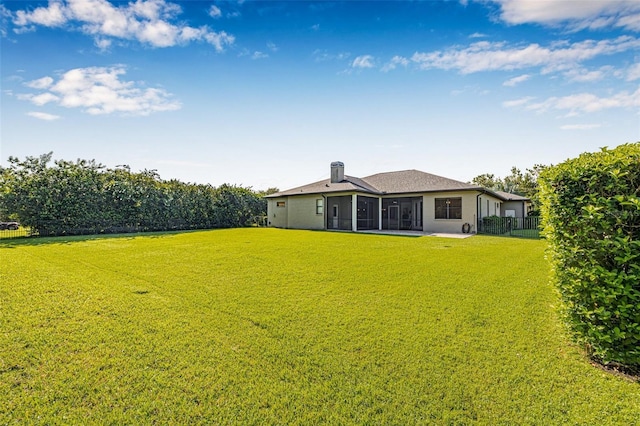 15420 27th Ct E, Parrish, FL 34219 - view of yard featuring a sunroom