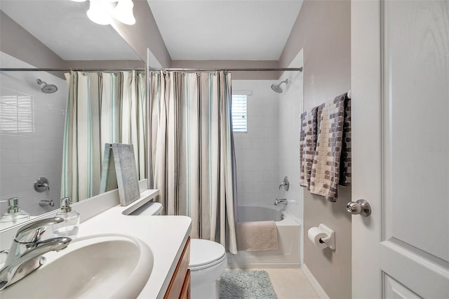 12424 White Bluff Rd, Hudson, FL 34669 - full bath with shower / tub combo, vanity, and tile patterned flooring
