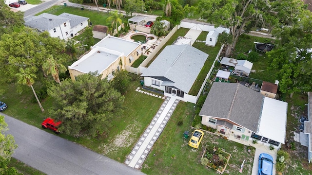 5055 9th St, Zephyrhills, FL 33542 - aerial perspective of suburban area