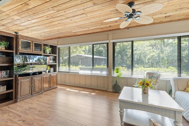 10584 N Dawnflower Pt, Crystal River, FL 34428 - sunroom with a ceiling fan, healthy amount of natural light, and area for grilling